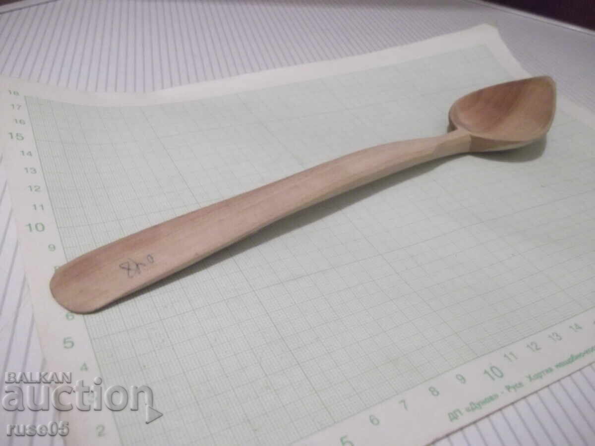 Lingură de lemn din epoca socialistă, nouă - 7
