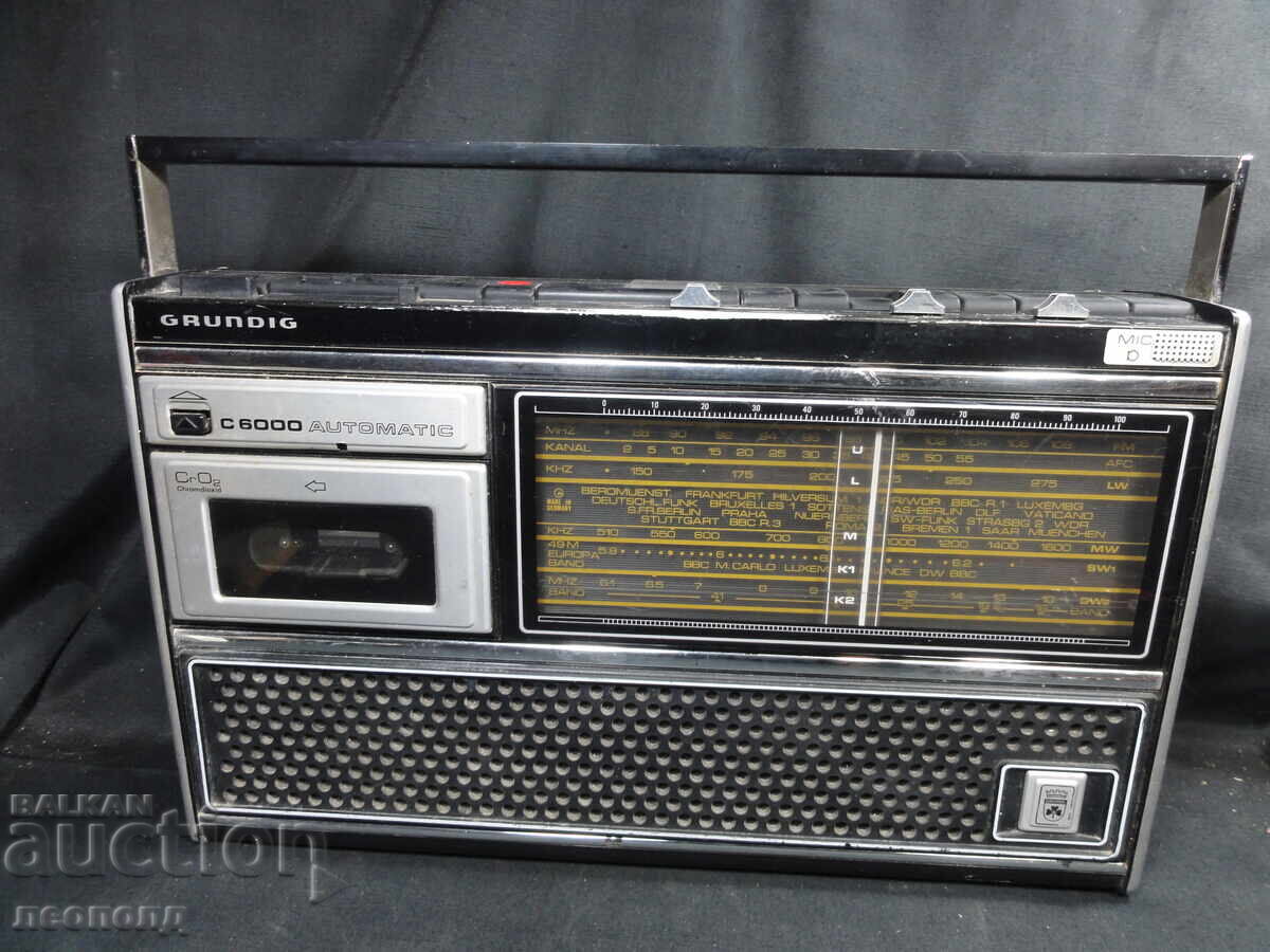 BZTs STAR Retro Transistor Radio Cassette Recorder GRUNDIG C 6000
