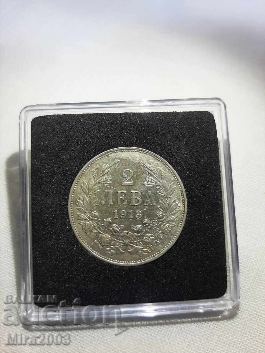 2 лева 1913г. с цена 90.00 лв. | € 46.02