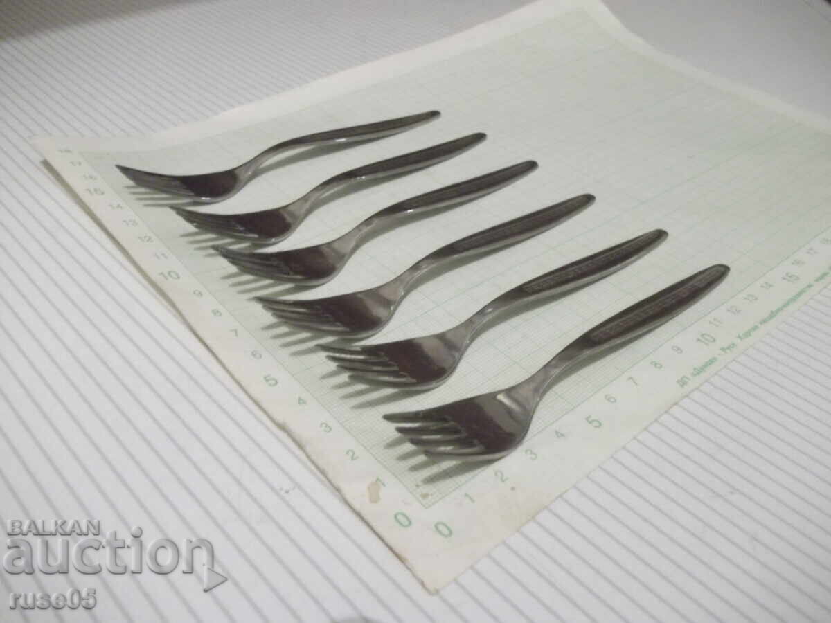 Auction  Lot of 6 forks from "☭ V. Tarnovo" from the socialist era, new