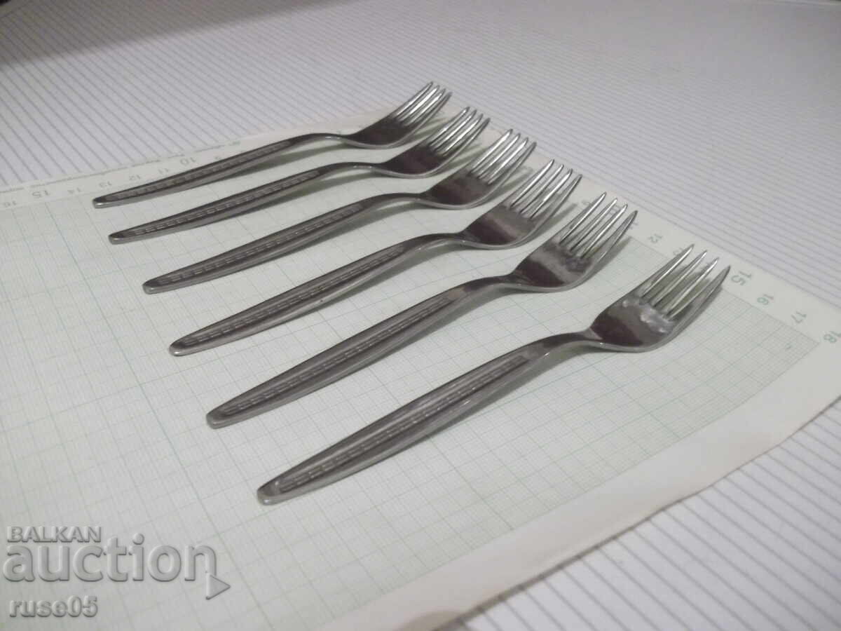 Delivery of Lot of 6 forks from "☭ V. Tarnovo" from the socialist era, new