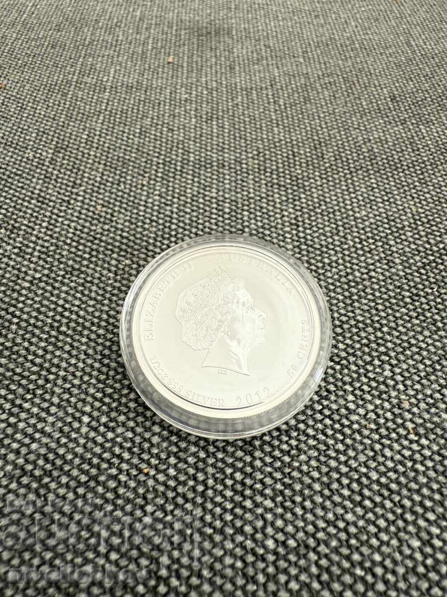 SILVER 1/2 OZ 2012 AUSTRALIA - LUNAR YEAR OF THE DRAGON - 6