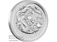 SILVER 1/2 OZ 2012 AUSTRALIA - LUNAR YEAR OF THE DRAGON
