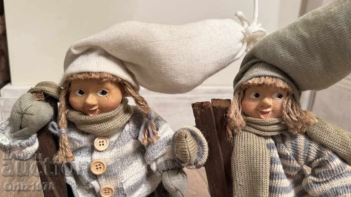 Vintage Pair of Skiers - Norway with price 140.00 BGN | € 71.58