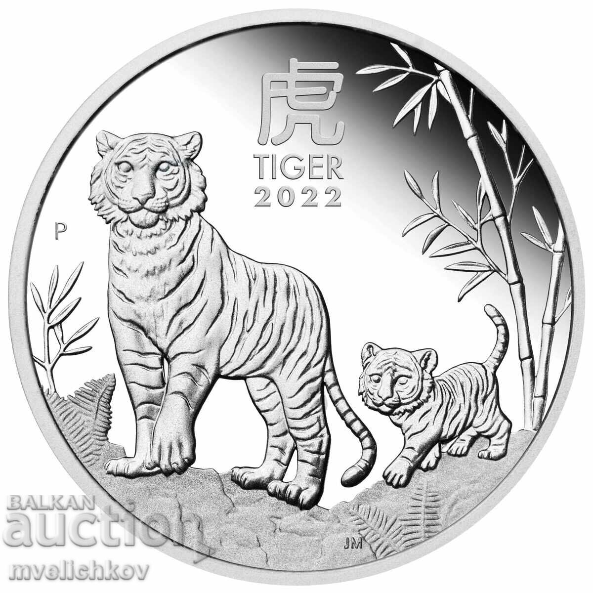 SILVER 1/2 OZ 2022 AUSTRALIA - YEAR OF THE TIGER