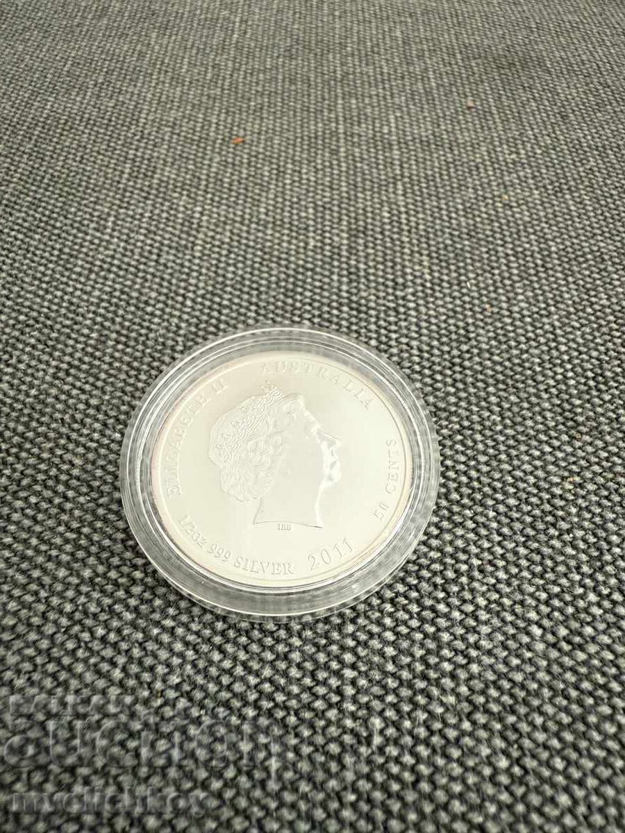 ΑΡΓΥΡΟΣ 1/2 OZ 2011 ΑΥΣΤΡΑΛΙΑ - ΣΕΛΗΝΙΑΚΟ ΕΤΟΣ ΤΟΥ ΛΑΓΟΥ - 6 ΑΡΓΥΡΟΣ 1/2 OZ 2011 ΑΥΣΤΡΑΛΙΑ - ΣΕΛΗΝΙΑΚΟ ΕΤΟΣ ΤΟΥ ΛΑΓΟΥ - 6