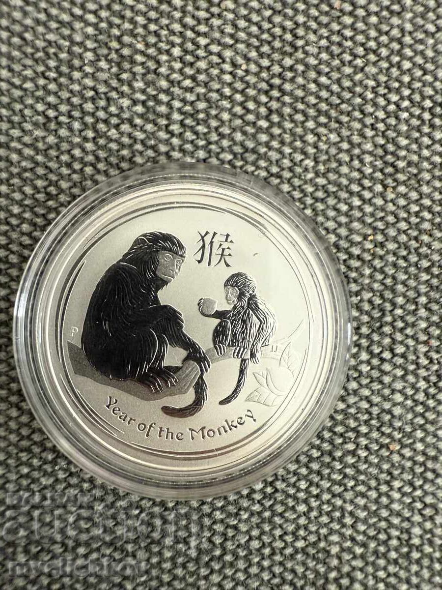 Auction  SILVER 1/2 OZ 2016 AUSTRALIA - LUNAR YEAR OF THE MONKEY