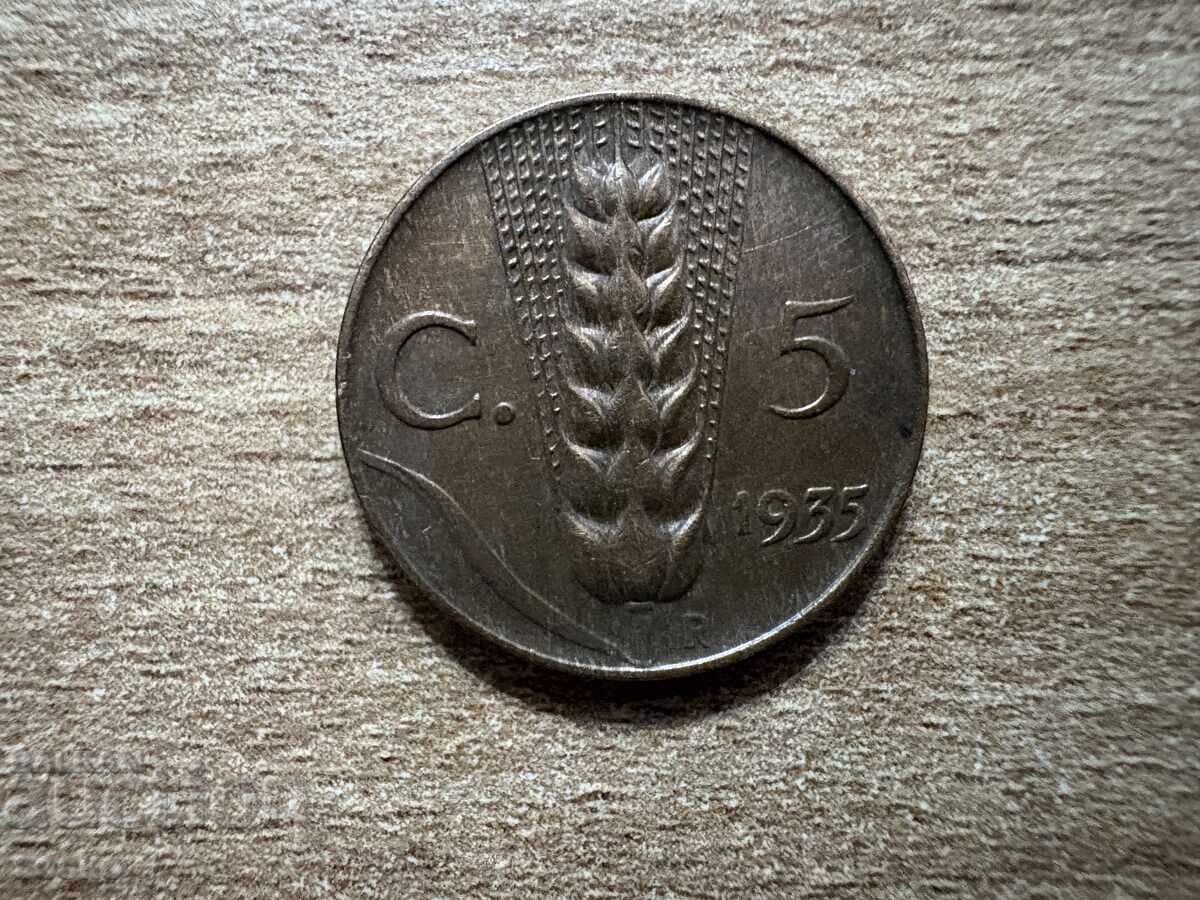 Ιταλία - 5 σεντέζιμι (1935) Ιταλία - 5 σεντέζιμι (1935)