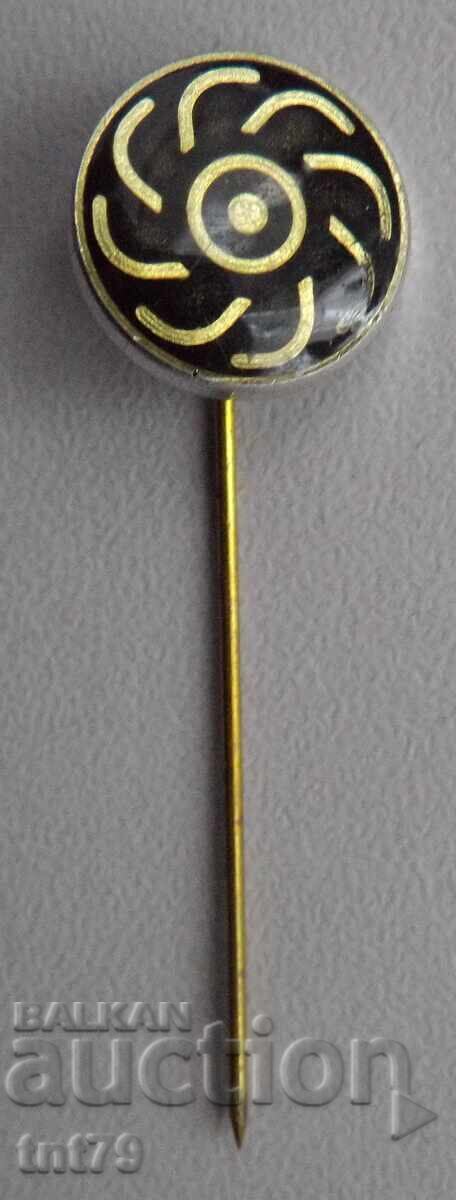 Значка: СКП „Георги Димитров” Видин - емблема (черен фон)