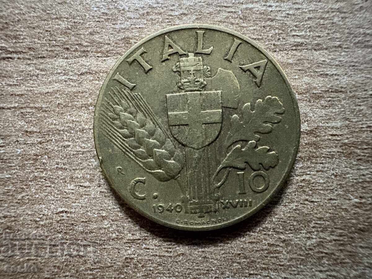 Ιταλία - 10 λεπτά (1940) Ιταλία - 10 λεπτά (1940)