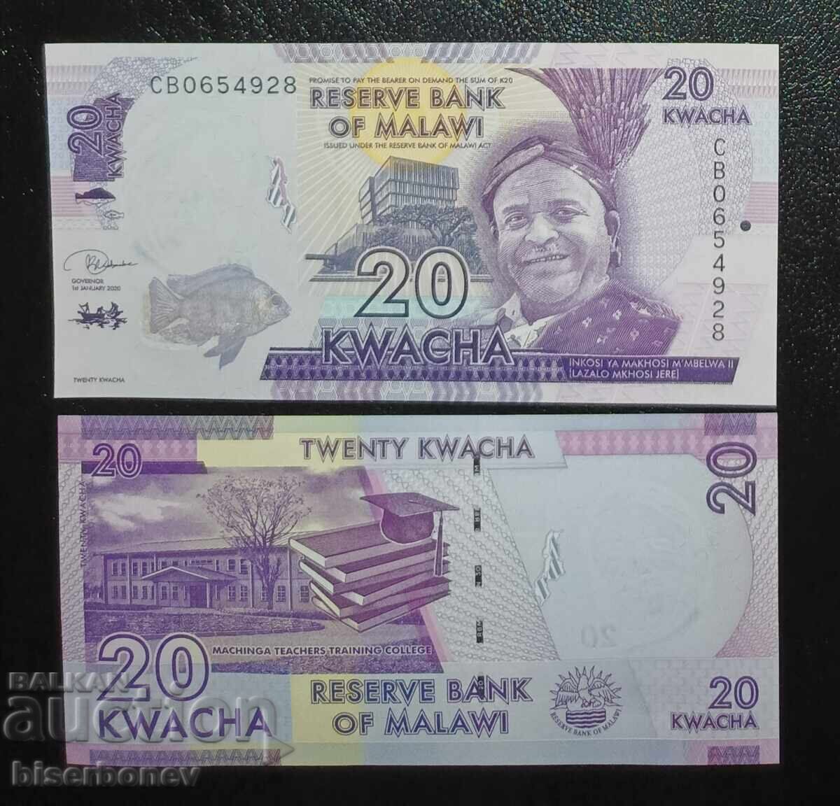 Malawi , Малави, 20 квача 2020 г, UNC