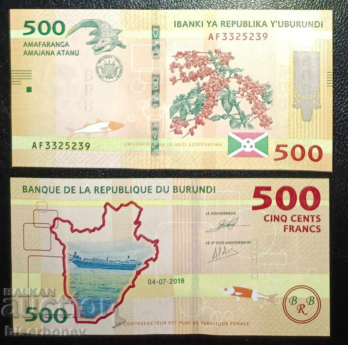 Burundi, Burundi, 500 franci 2018, UNC