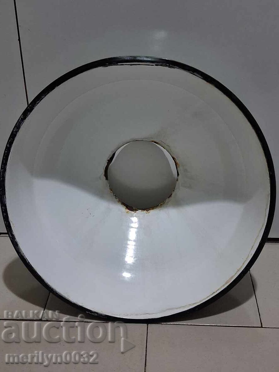 Double-sided enameled reflector lamp enamel 60s-70s with price 49.00 BGN | € 25.05