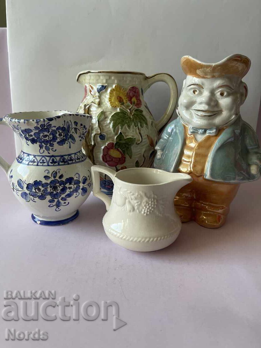 Porcelain lot of pitchers Porcelain lot of pitchers
