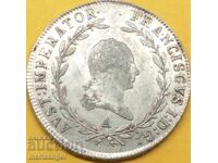 20 Kreuzer 1814 Austria A - Viena Franz I 1792-1835 6,6 ani Ag