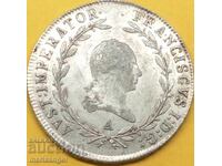20 Kreuzer 1814 Austria A - Viena Franz I 1792-1835 6,6 ani Ag