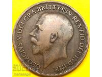 Μεγάλη Βρετανία 1 πένα 1916 30 χλστ. χάλκινο