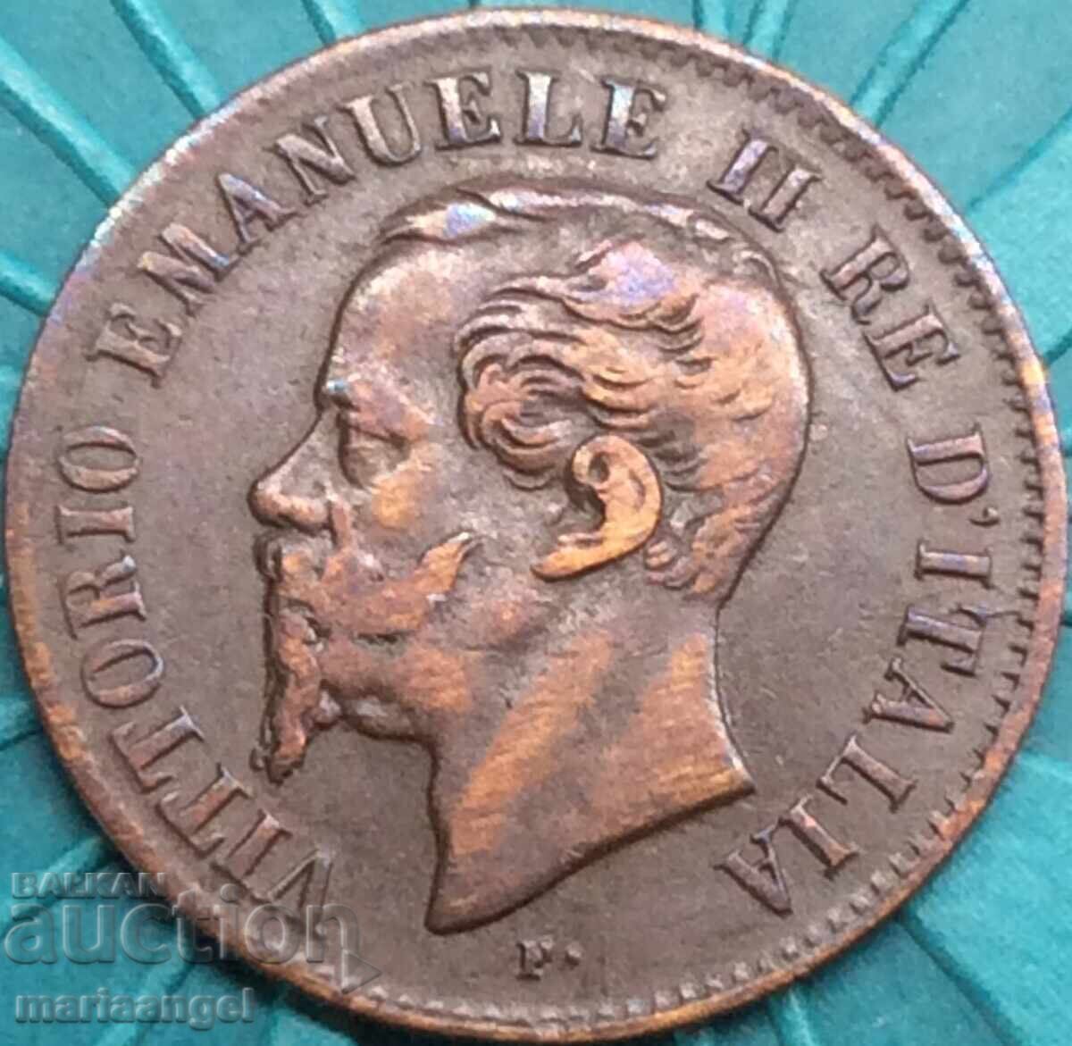 Delivery of 2 centesimi 1862 N - Naples