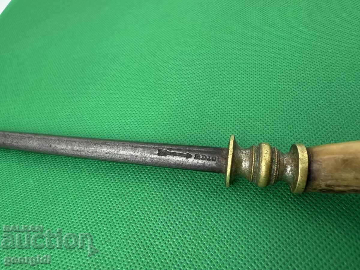 Old German sharpening steel / honing steel - F. Dic. №7638 - 5 Old German sharpening steel / honing steel - F. Dic. №7638 - 5