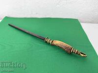 Old German sharpening steel / honing steel - F. Dic. №7638