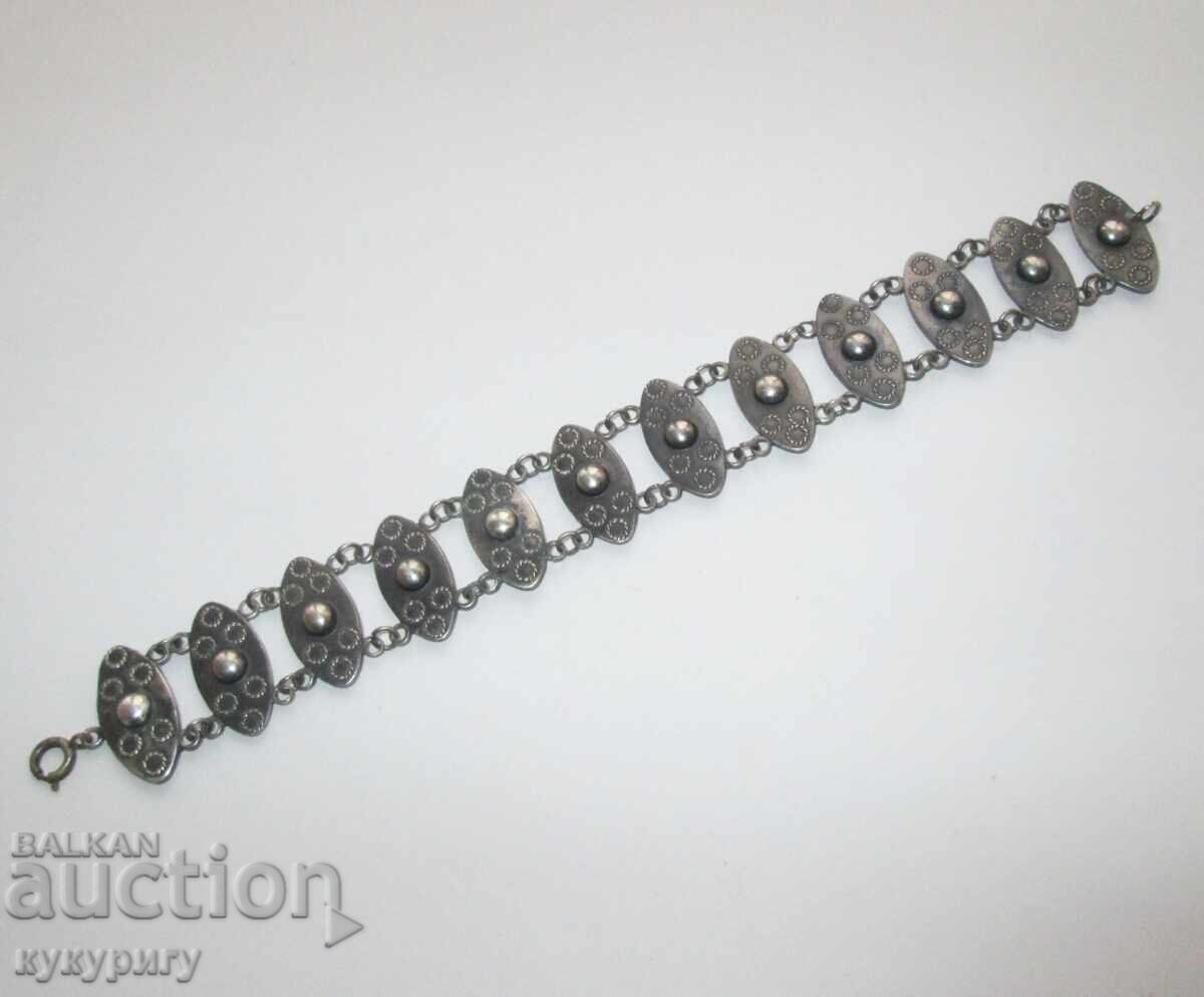 Παλιά γυναικεία βραχιόλι από 12 κρίκους κόσμημα για παραδοσιακή φορεσιά