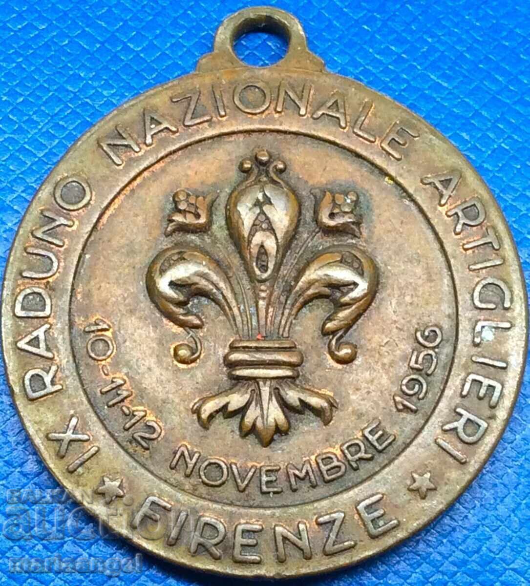 1956 Italy Medal "National Congress of Artillerymen" Florence - 5
