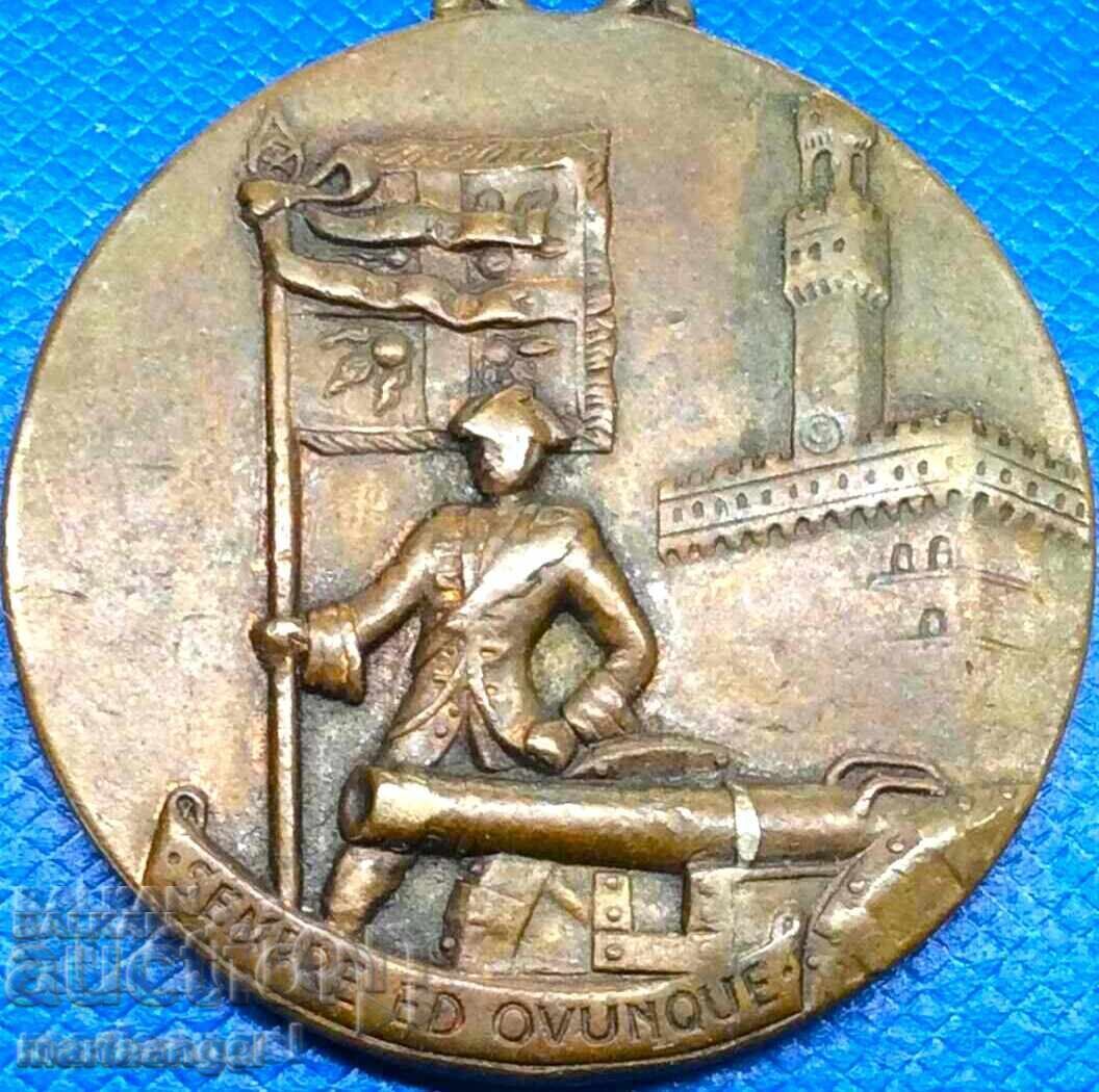 1956 Italy Medal "National Congress of Artillerymen" Florence