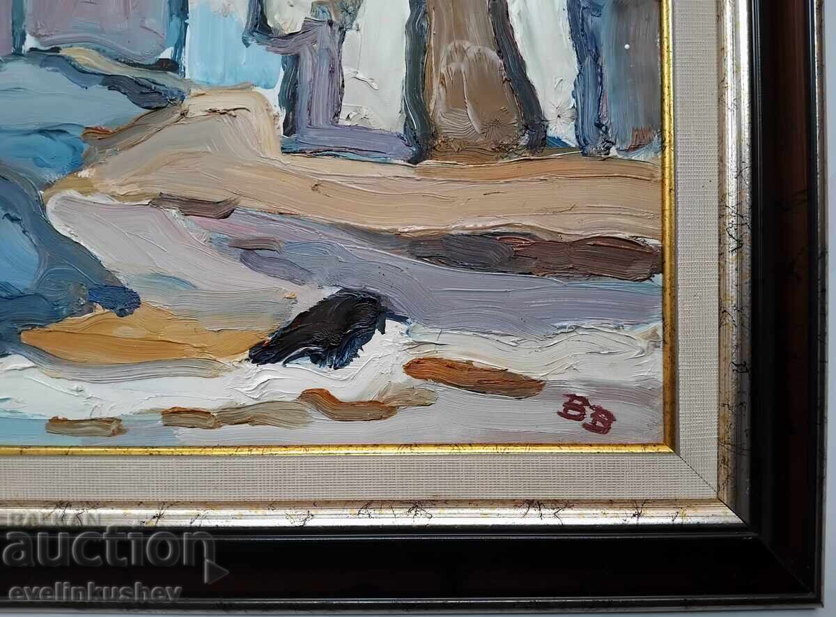 Delivery of Oil painting painted with oil paints on fiberboard / II Delivery of Oil painting painted with oil paints on fiberboard / II