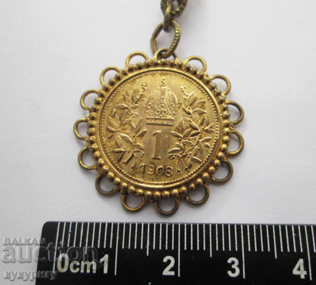 Παλαιό κολιέ κόσμημα με πένταλ για παραδοσιακή φορεσιά - 6