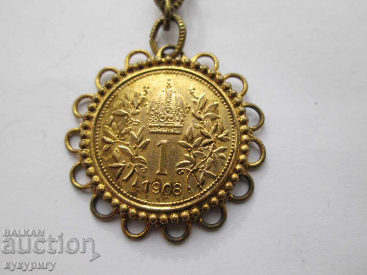 Παλαιό κολιέ κόσμημα με πένταλ για παραδοσιακή φορεσιά - 7