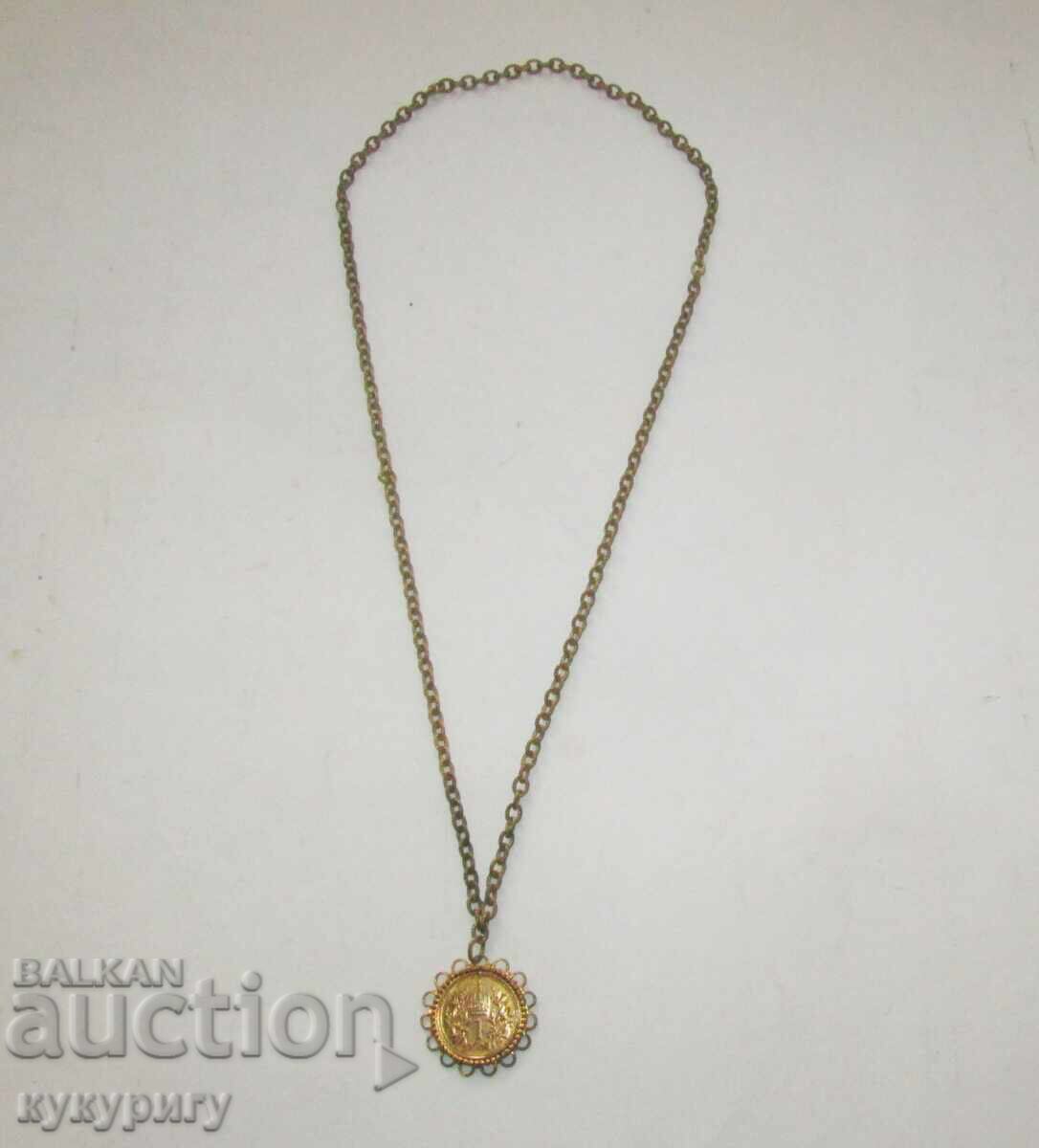 Παλαιό κολιέ κόσμημα με πένταλ για παραδοσιακή φορεσιά