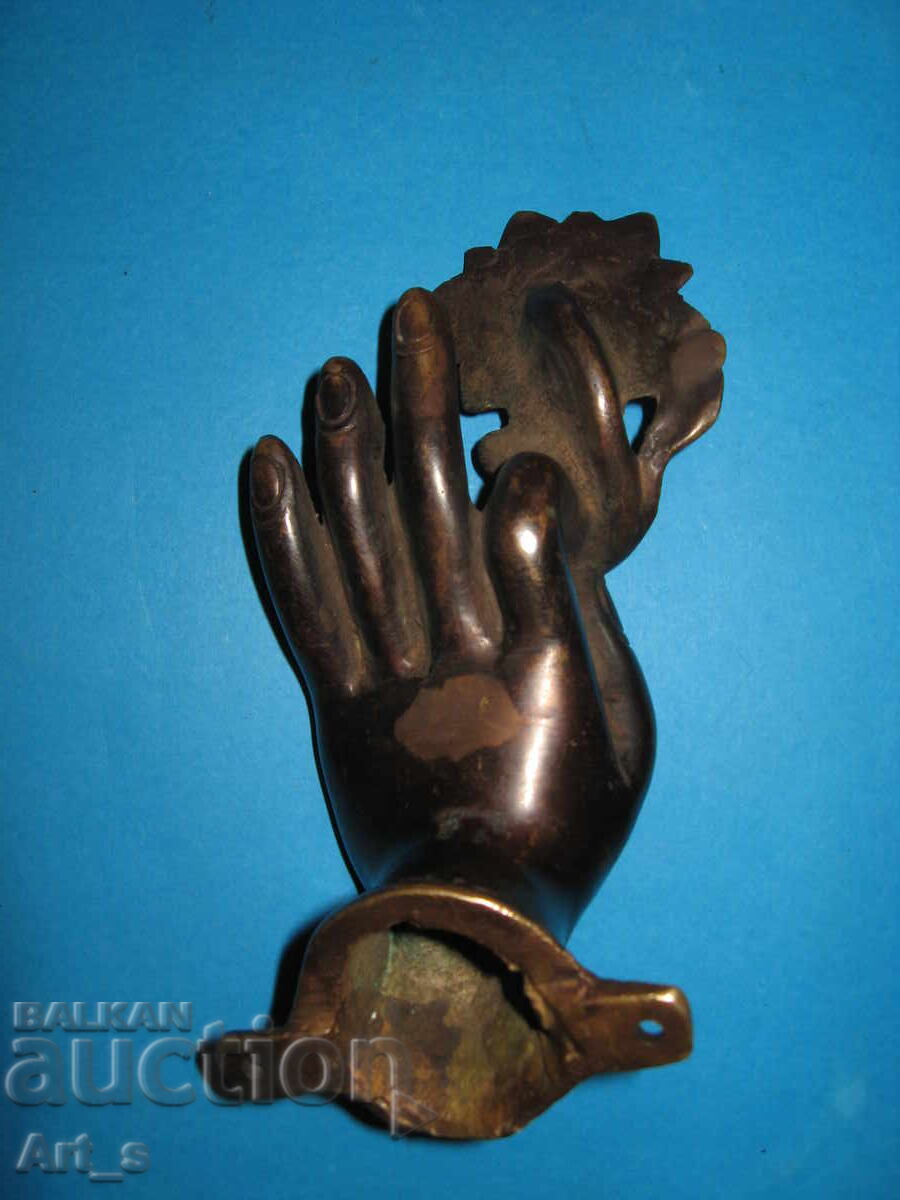 Livrarea Mână ritualică arabă/indiană din bronz din secolul al XVIII-lea - al XIX-lea
