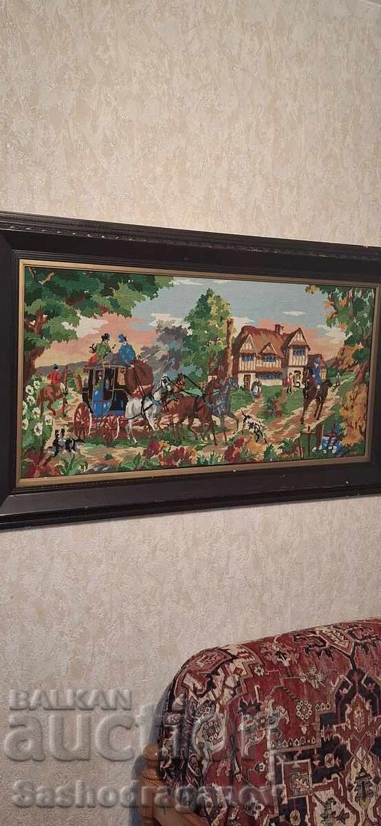 Goblen mare - cusut manual cu preț 250.00 BGN | € 127.82