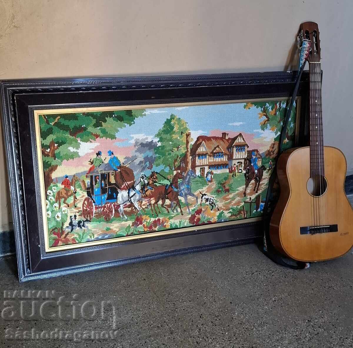 Goblen mare - cusut manual