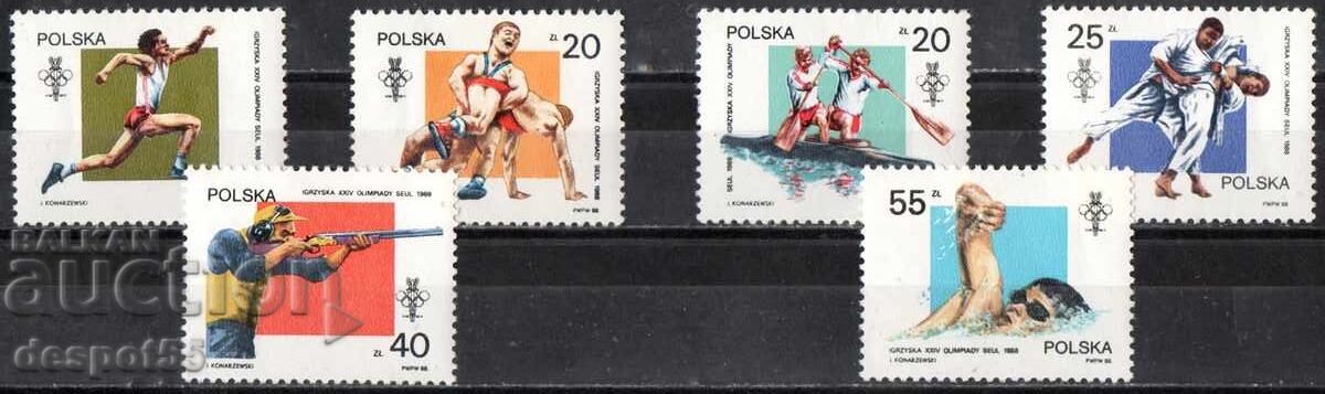1988. Polonia. Jocurile Olimpice - Seul, Coreea de Sud