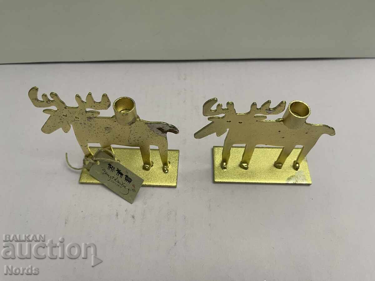 Metal Christmas candle holders with price 1.09 BGN | € 0.56 Metal Christmas candle holders with price 1.09 BGN | € 0.56