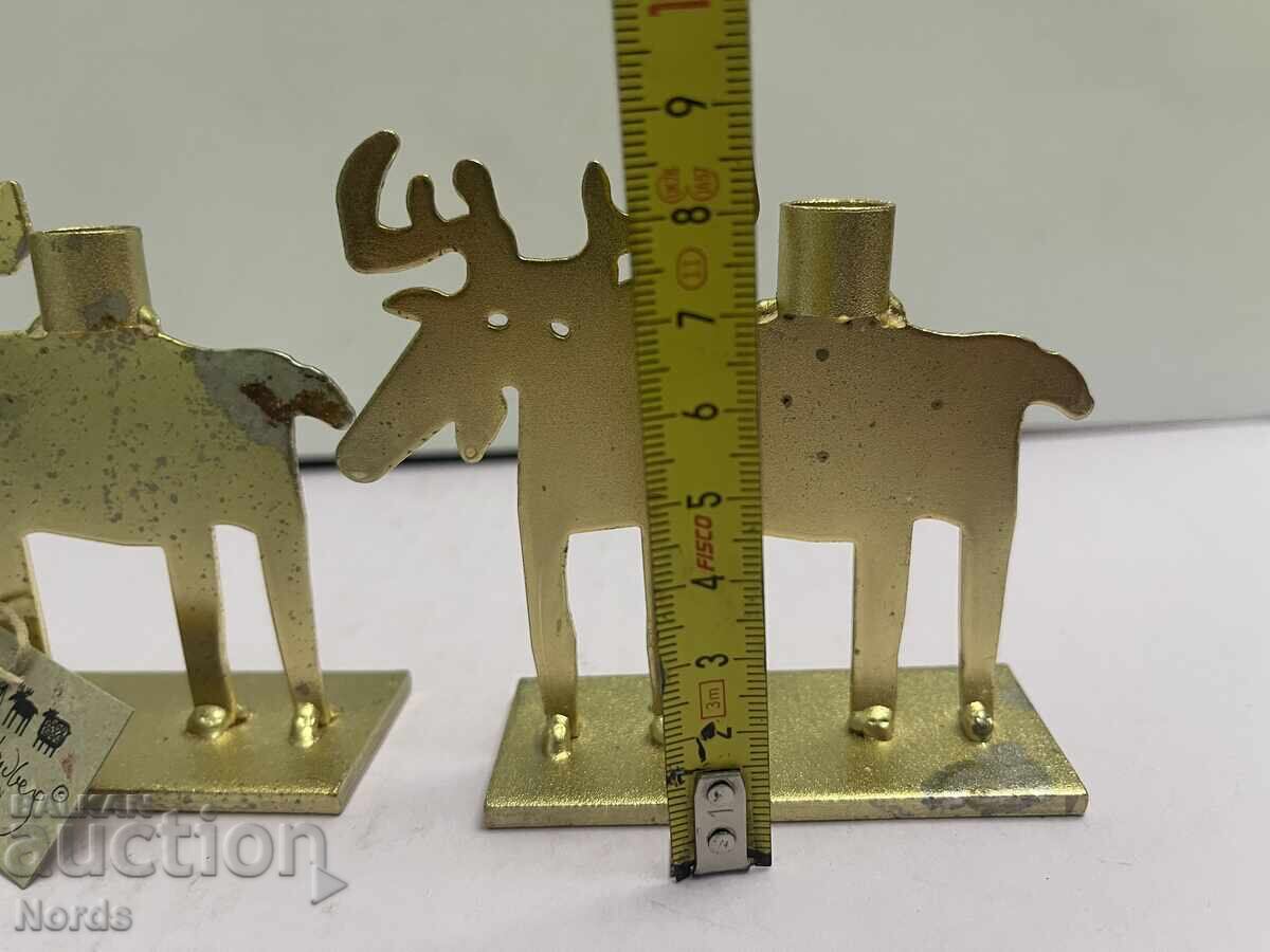 Metal Christmas candle holders - 5 Metal Christmas candle holders - 5