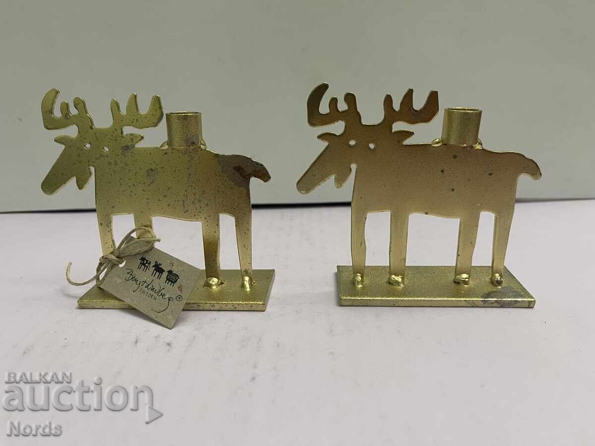 Metal Christmas candle holders Metal Christmas candle holders