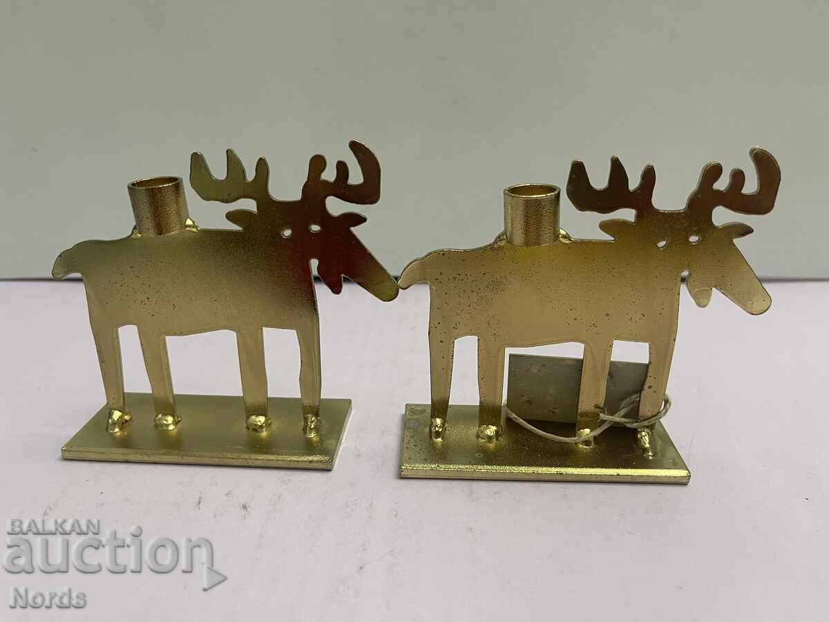 Licitație Sfeșnice de Crăciun metalice Licitație Sfeșnice de Crăciun metalice