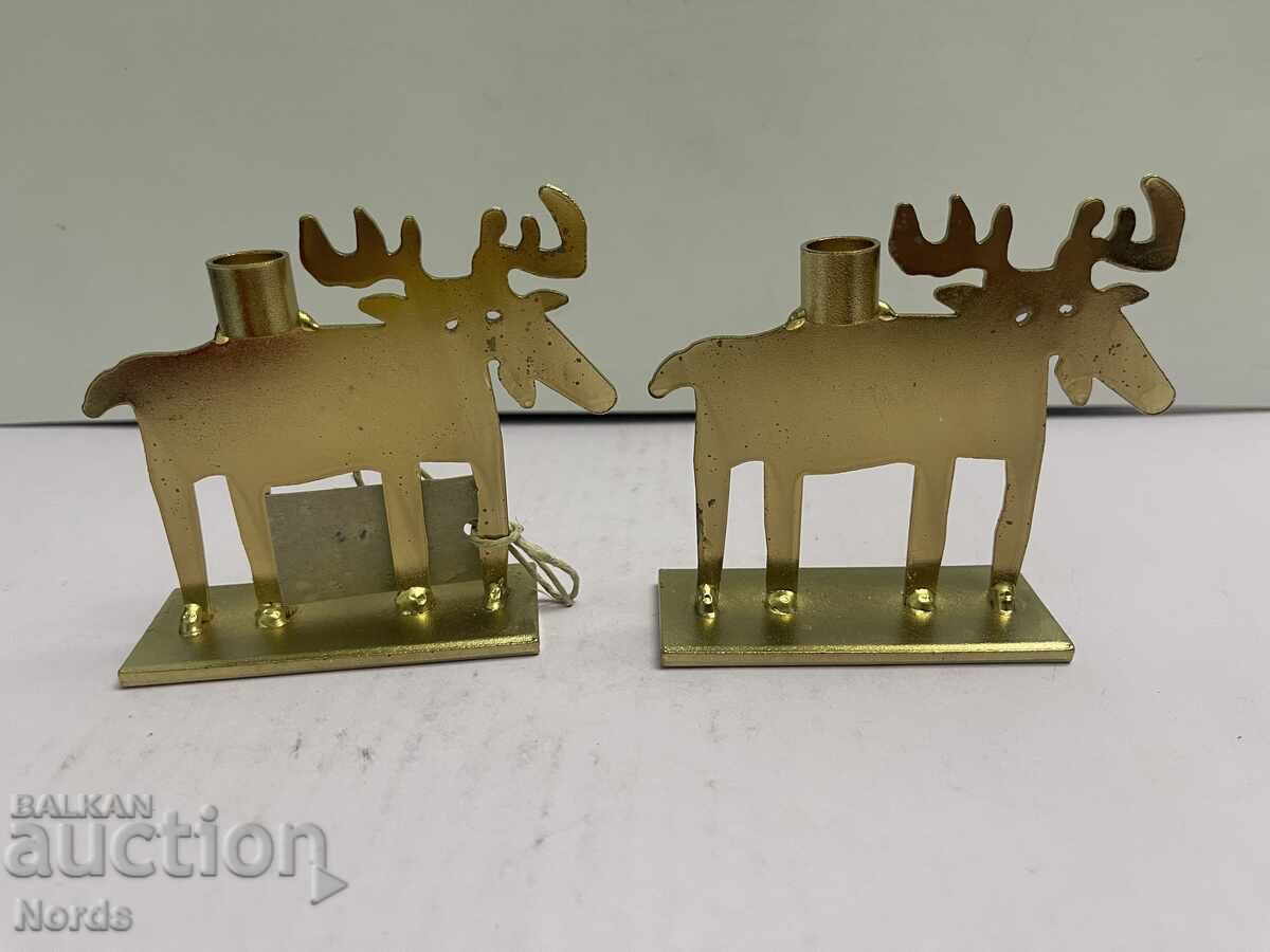 Licitație Sfeșnice de Crăciun metalice Licitație Sfeșnice de Crăciun metalice