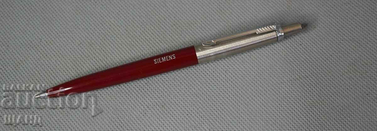 Стара Химикалка "Parkеr" Англия с кутия рекламна на SIEMENS с цена 15.35 лв. | € 7.85 Стара Химикалка "Parkеr" Англия с кутия рекламна на SIEMENS с цена 15.35 лв. | € 7.85