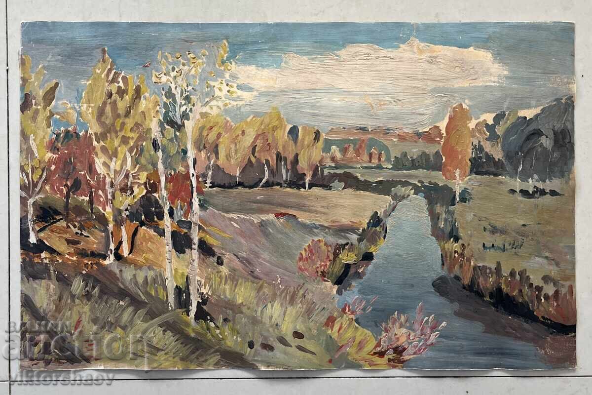 Παλιός πίνακας ζωγραφικής μάστορα Τοπίο Παλιός πίνακας ζωγραφικής μάστορα Τοπίο