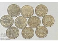 Lot of 50 Stotinki 1883/1912/1913