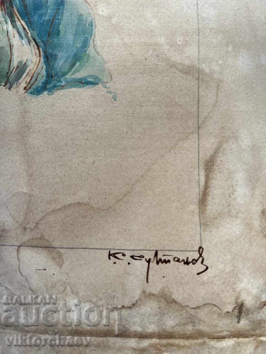 Δημοπρασία Καζίμιρ Σουλτάνοφ πίνακας - “Σοπ από Σόφια” περίπου 1920 Δημοπρασία Καζίμιρ Σουλτάνοφ πίνακας - “Σοπ από Σόφια” περίπου 1920