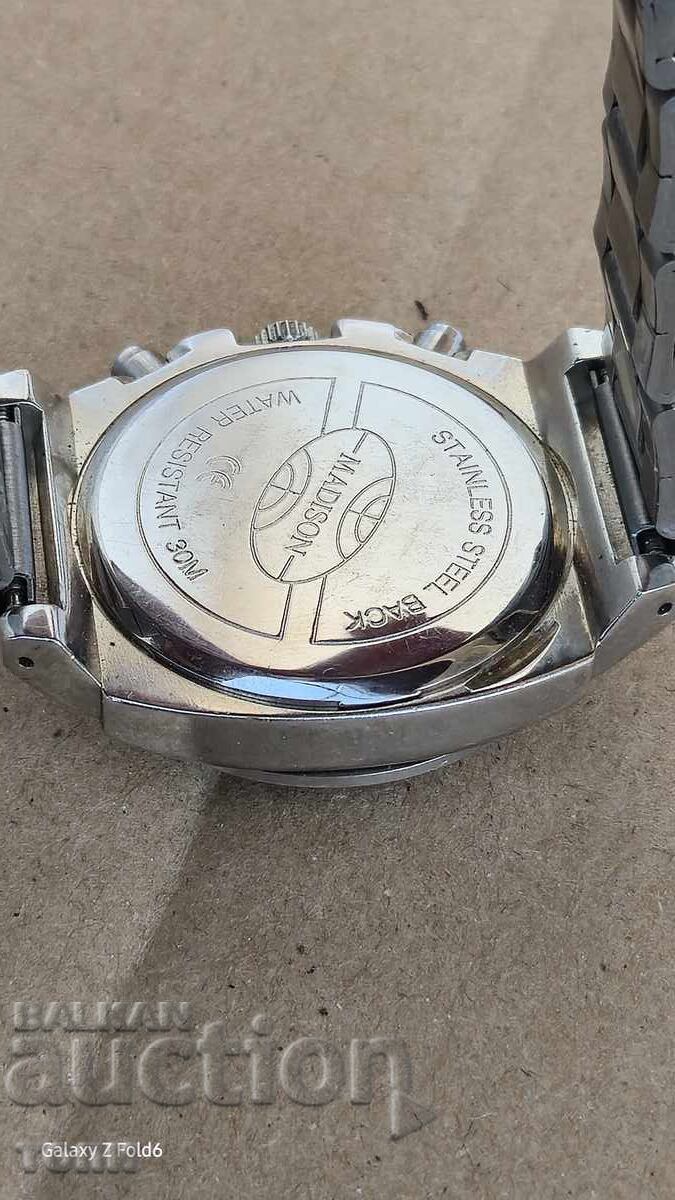 ΜΑΝΤΙΣΟΝ ΧΡΟΝΟΓΡΑΦΟΣ QUARTZ ΣΠΑΝΙΟ ΛΕΙΤΟΥΡΓΕΙ ΧΩΡΙΣ ΕΓΓΥΗΣΗ ΒΖC !! - 5 ΜΑΝΤΙΣΟΝ ΧΡΟΝΟΓΡΑΦΟΣ QUARTZ ΣΠΑΝΙΟ ΛΕΙΤΟΥΡΓΕΙ ΧΩΡΙΣ ΕΓΓΥΗΣΗ ΒΖC !! - 5