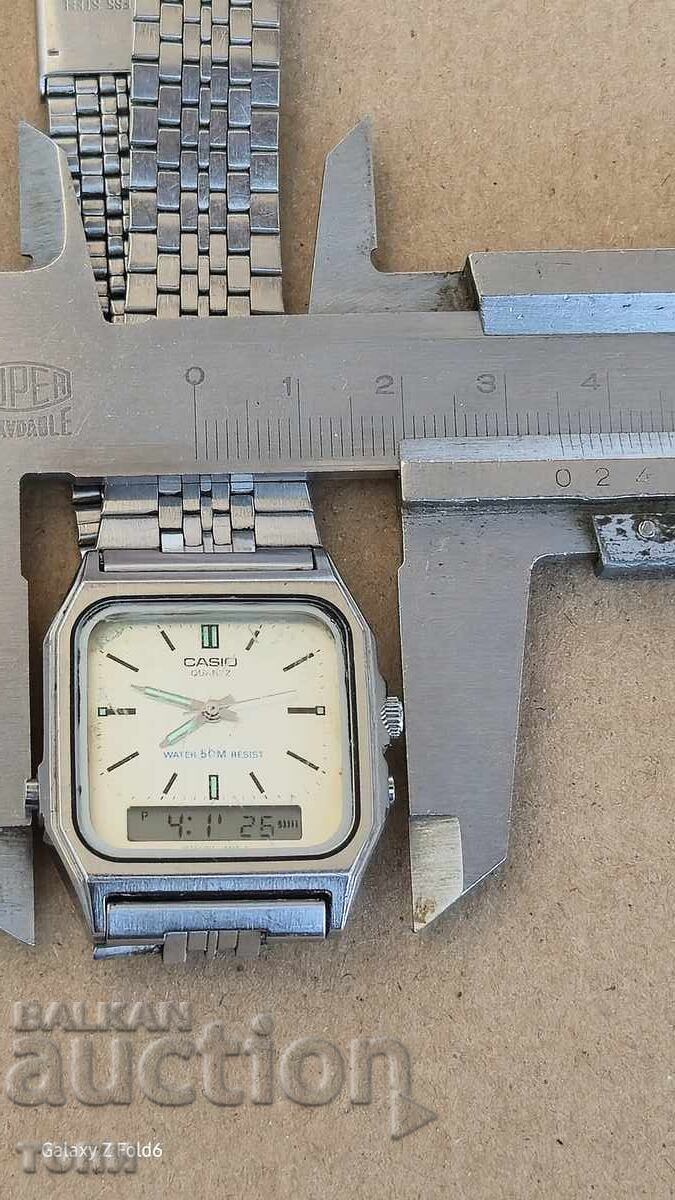 CASIO LED CRONOGRAF CUARȚ JAPONIA RAR NU ȘTIU DACĂ FUNCȚIONEAZĂ - 6