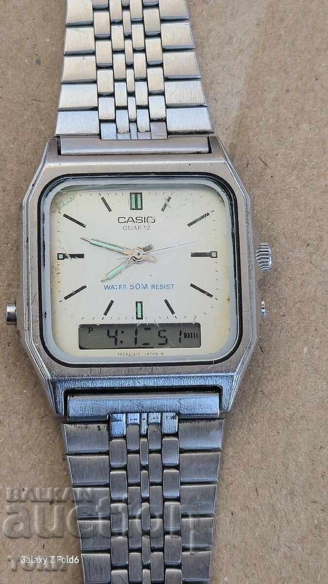 CASIO LED CRONOGRAF CUARȚ JAPONIA RAR NU ȘTIU DACĂ FUNCȚIONEAZĂ