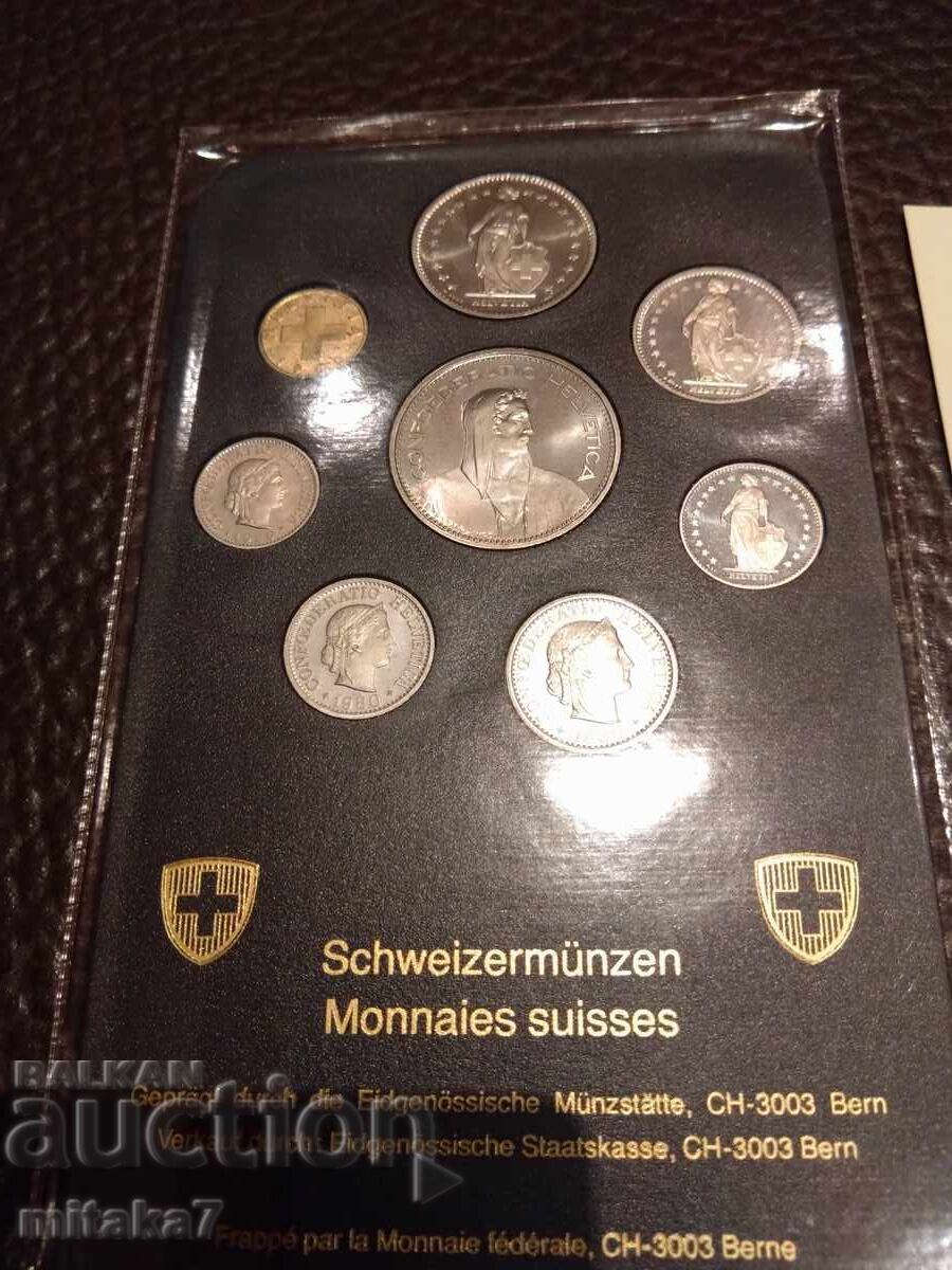 Σετ νομισμάτων 1980, Ελβετία