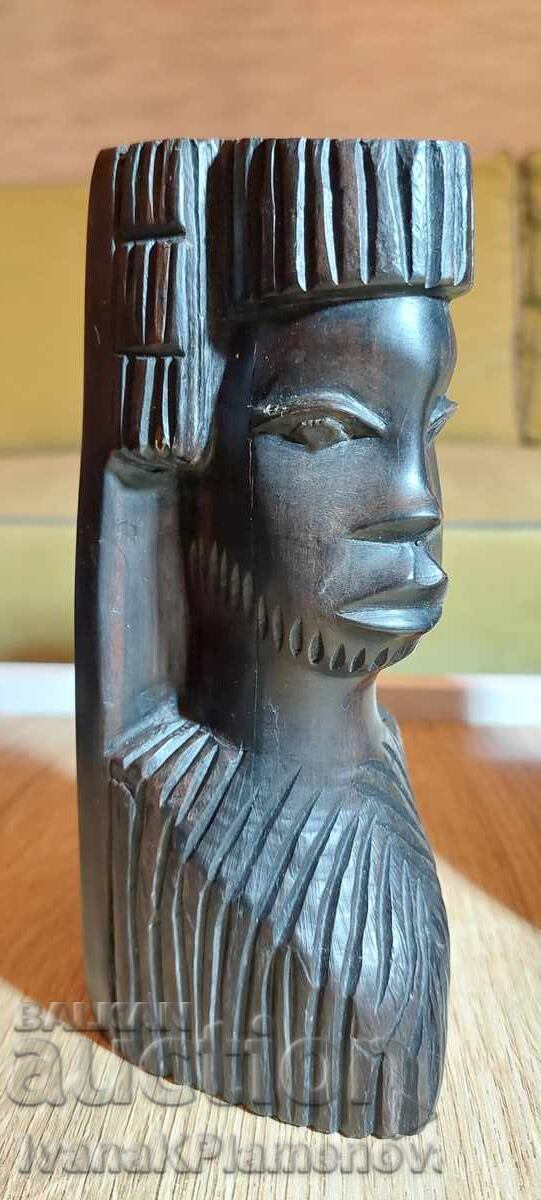 Ebony Wood Carvings: Two Figures for Connoisseurs - 6