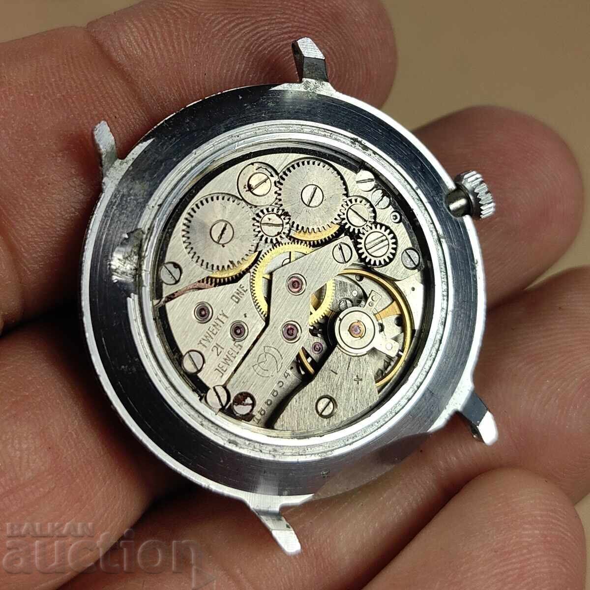 SLAVA GLORY USSR NON-WORKING MEN'S WATCH BROKEN BALANCE - 6 SLAVA GLORY USSR NON-WORKING MEN'S WATCH BROKEN BALANCE - 6
